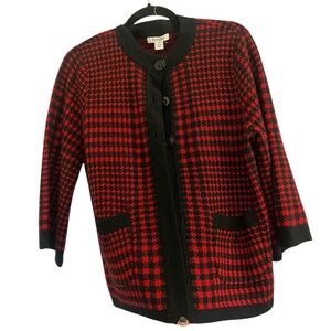 Hampsire Studio houndstooth sweater size medium